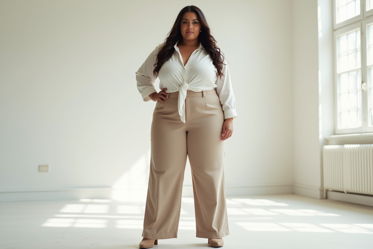 pantalon taille haute