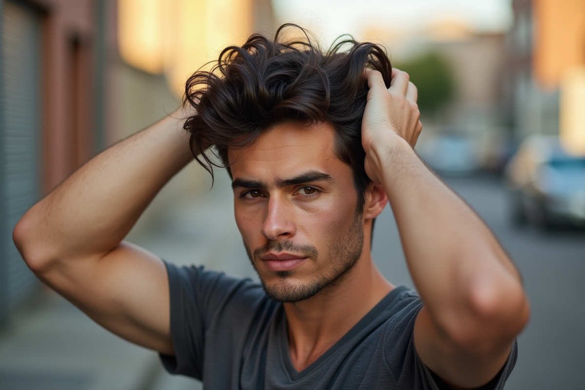 cheveux masculins
